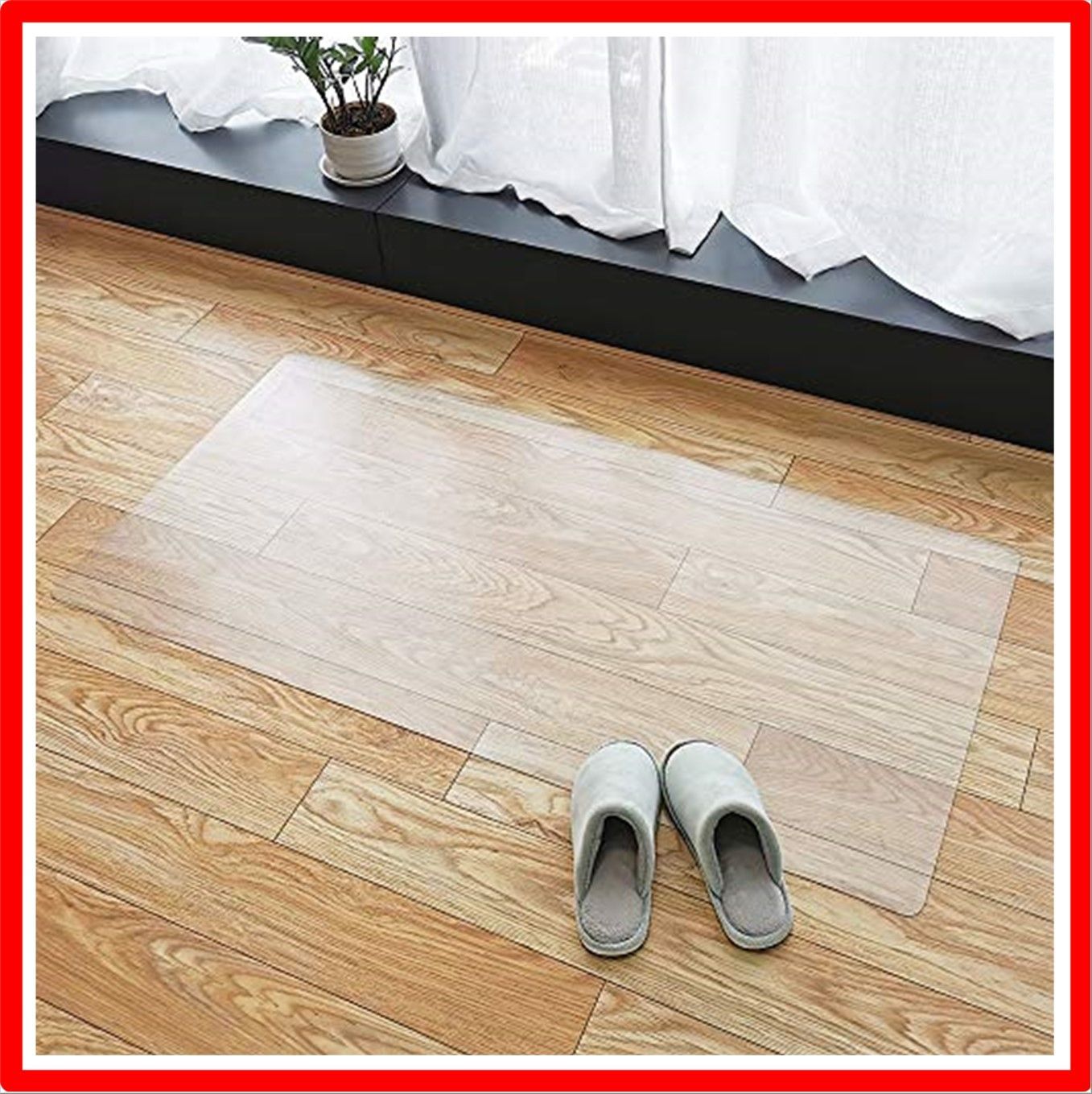 【匿名配送】クリア_60×120cm 【拭くだけ】キッチンマット 透明 120×60cm クリアマット 1.5mm厚 拭ける PVCマット 床暖房対応 お手入れ