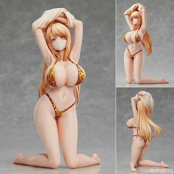 ポップキュンイラスト『ヒョウ柄の水着』 完成品フィギュア ユニオンクリエイティブ