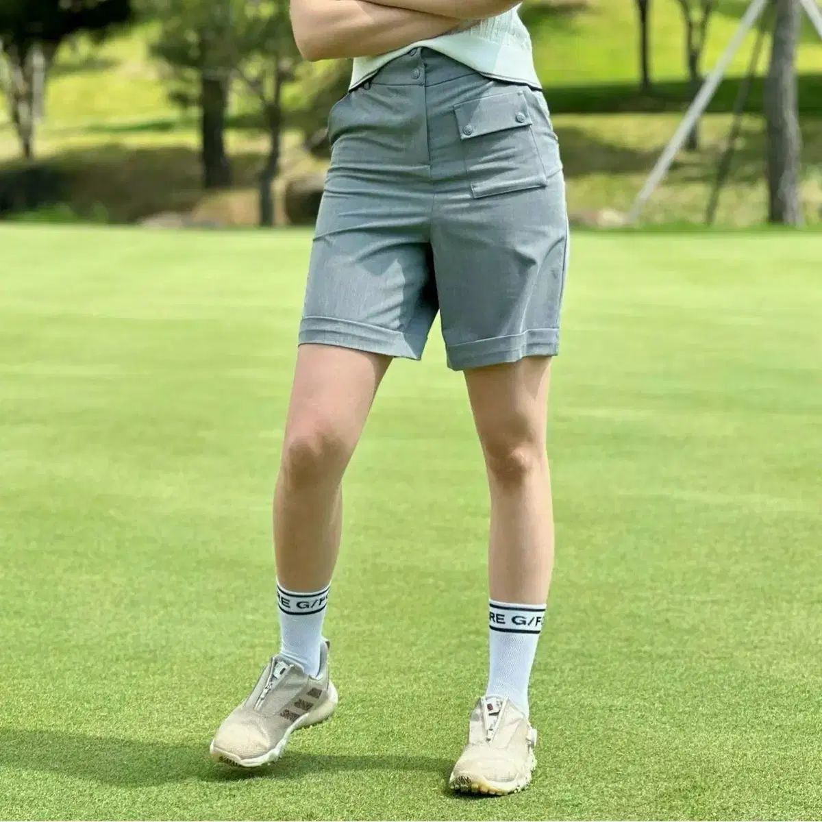 レディースゴルフウェア バミューダ ポケット パンツ