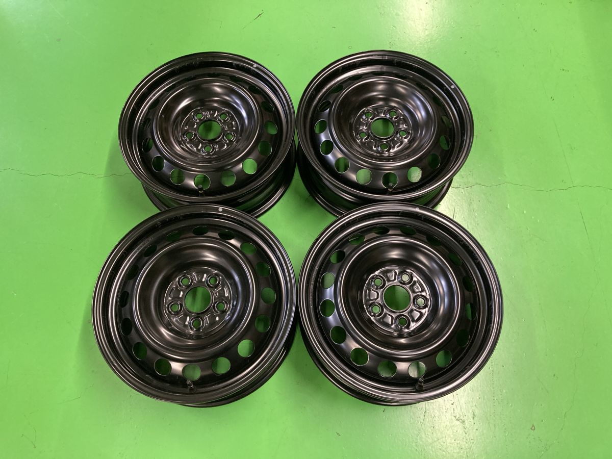 トヨタシエンタMXPL10G純正ホイール4本セットナットホイールカバー付新車外し トヨタシエンタMXPL10G純正ホイール4本セットナットホイール