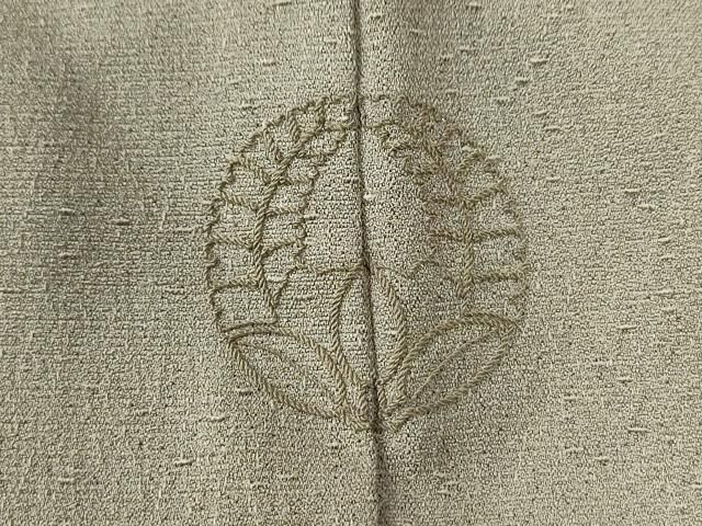 平和屋着物●男性　本場大島紬　薩摩結城　色無地　油色　正絹　逸品　CAAU2778yc 平和屋着物○男性 本場大島紬 薩摩結城 色無地 油色 正絹 逸品 CAAU2778yc