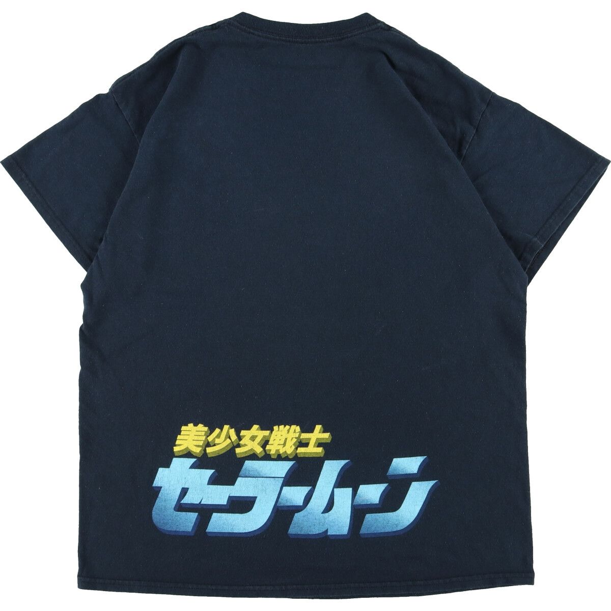 セーラームーン プリントTシャツ アニメT マンガ 古着 L 青 14520 ea11b7403357ac3f61543b58f3b226