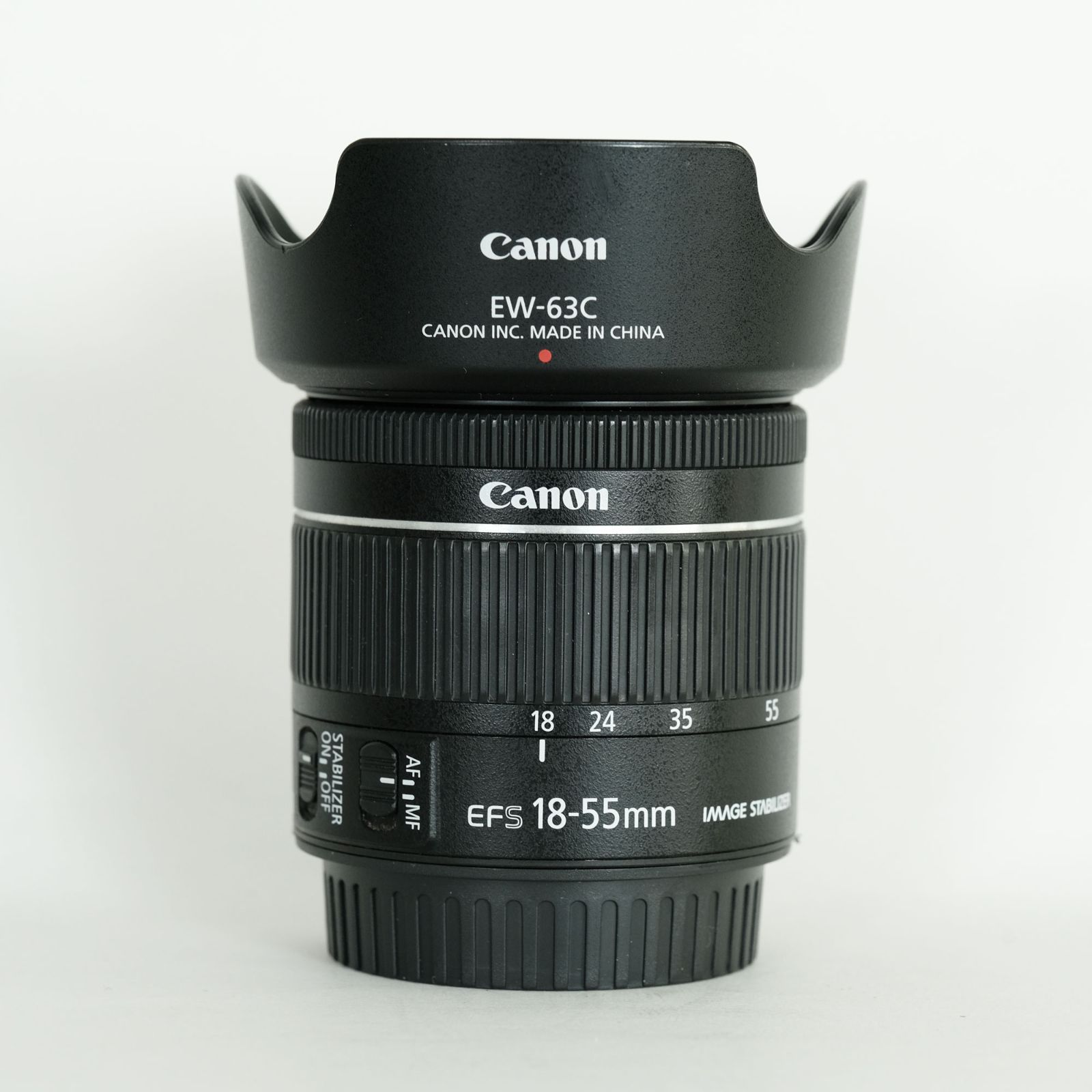 良品｜別売りフード付] Canon EF-S18-55mm F4-5.6 IS STM / キヤノンEF 