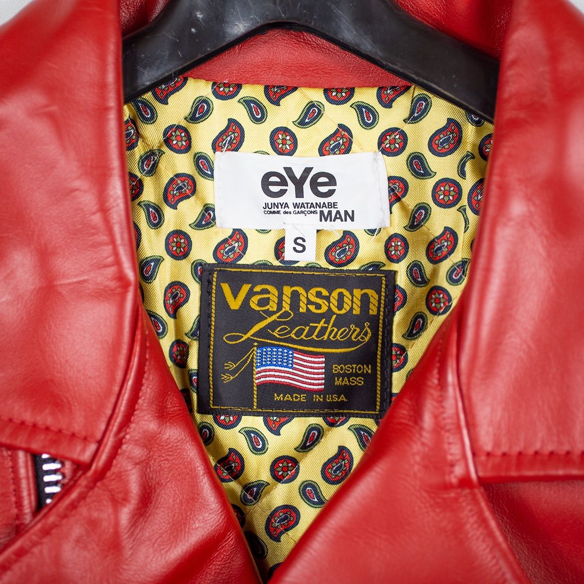 【eYe COMME des GARCONS JUNYA WATANABE MAN 】アイ・コムデギャルソン・ジュンヤワタナベ・マン × VANSON バンソン コラボ ダブルライダース WF-J901 【9356】