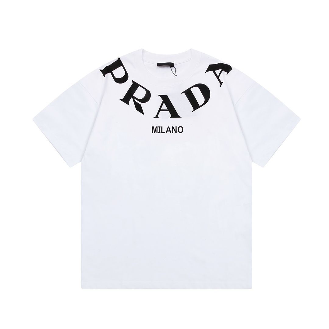 プラダ PRADA ホワイト 半袖Tシャツya53