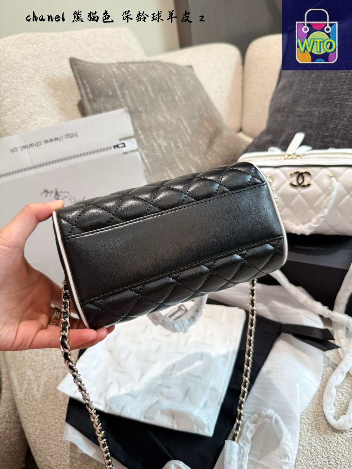今日特価】Chanel シャネル 25P ボウリングバッグ 多様な背負い