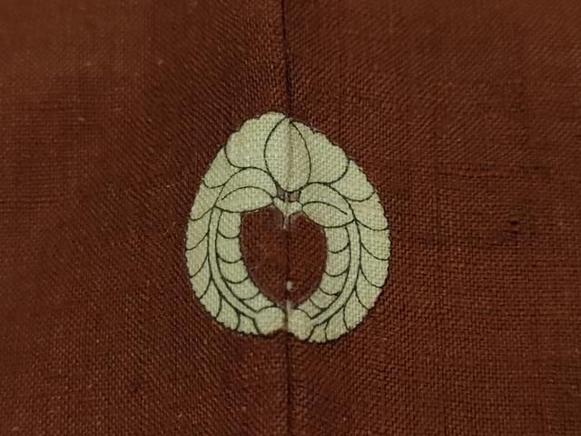 平和屋本店□極上 鈴木苧紡庵 紬 色無地 葡萄茶色 反端付き 逸品