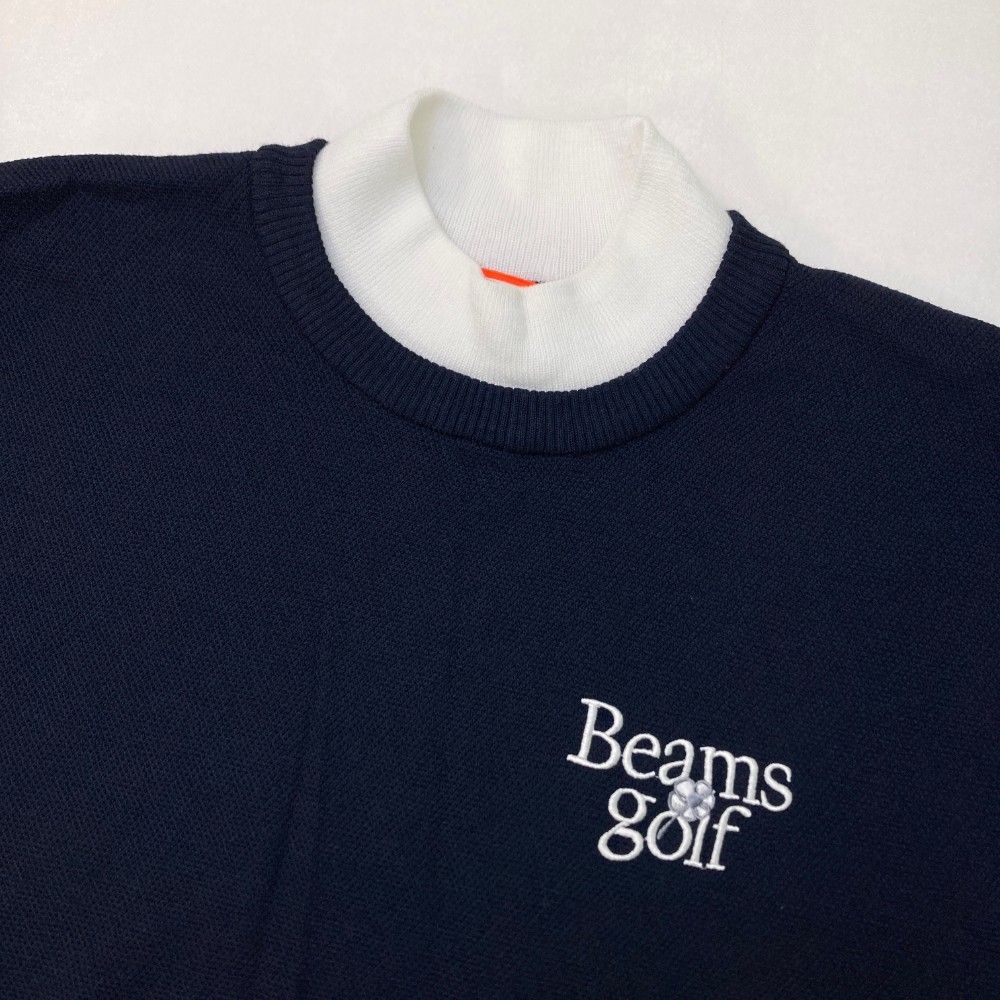 新品未使用　BEAMS GOLF 2024年モデル 重ね着風 ハイネックニット サイズ：L BEAMS GOLF ビームスゴルフ 2024年モデル 重ね着風