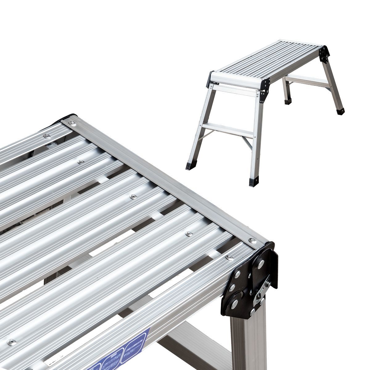 アルミ 脚立 足場 耐荷重150kg ミニバン 便利 ステップ 安全ロック 