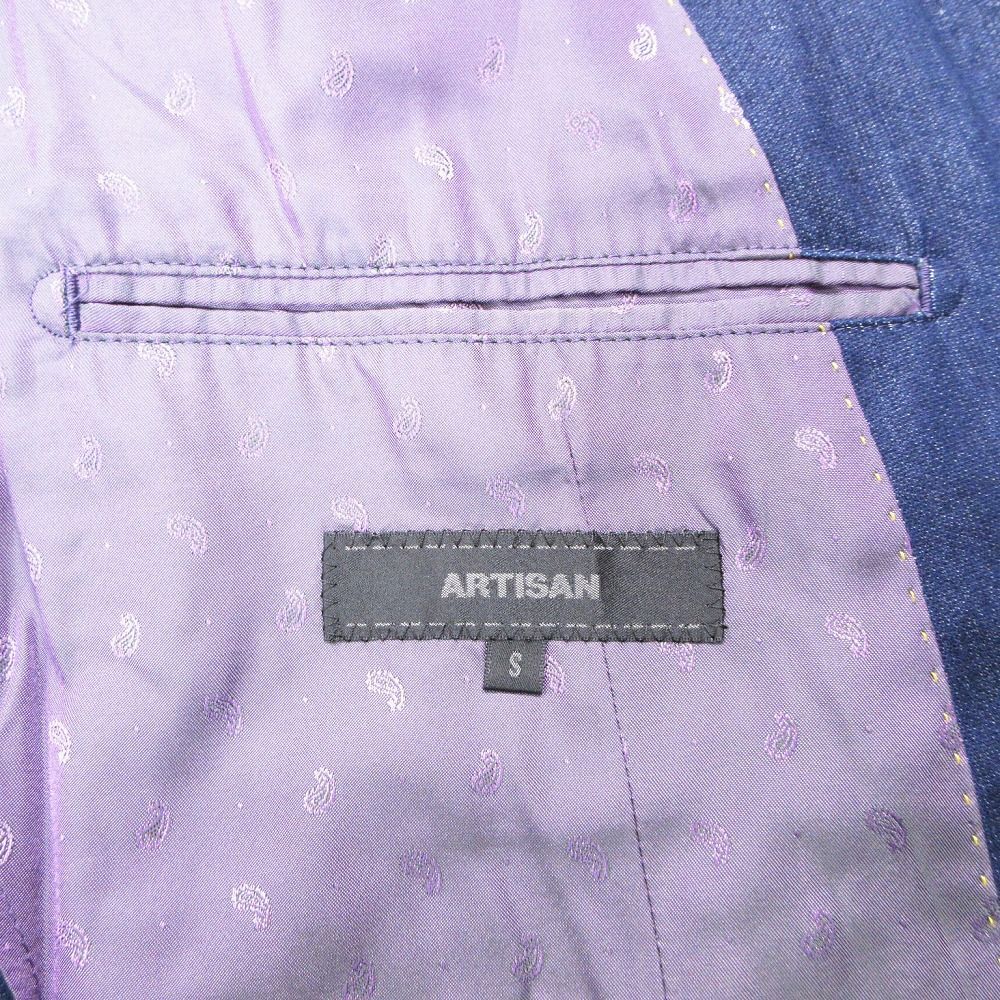 ARTISAN アルチザン デニム調 テーラード ジャケット 2B ブレザー 
