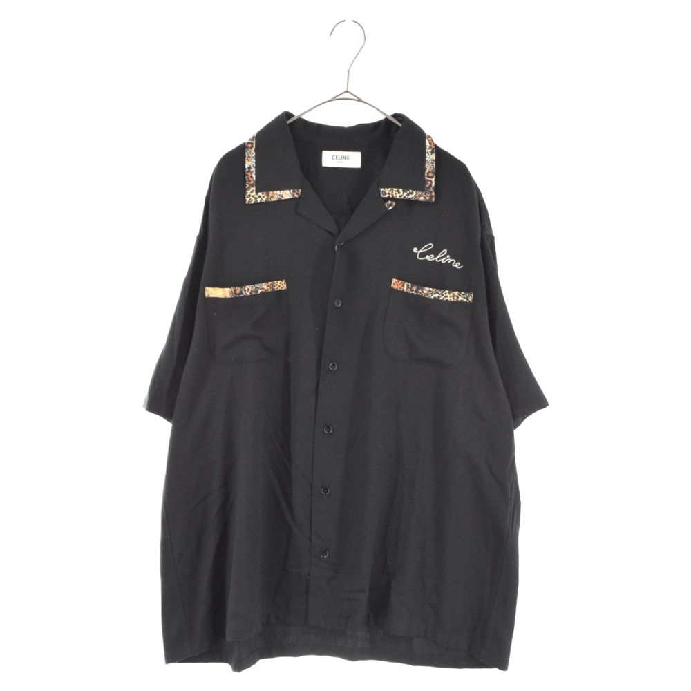 CELINE (セリーヌ) 22AW Leopard Bowling Shirts レオパードボーリング 
