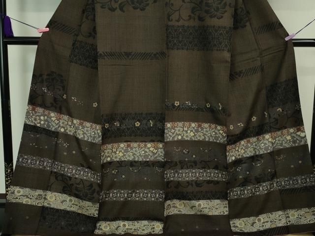 平和屋本店□極上 伝統工芸士 七代目 吉澤与市 訪問着 赤城紬 極み重ね  