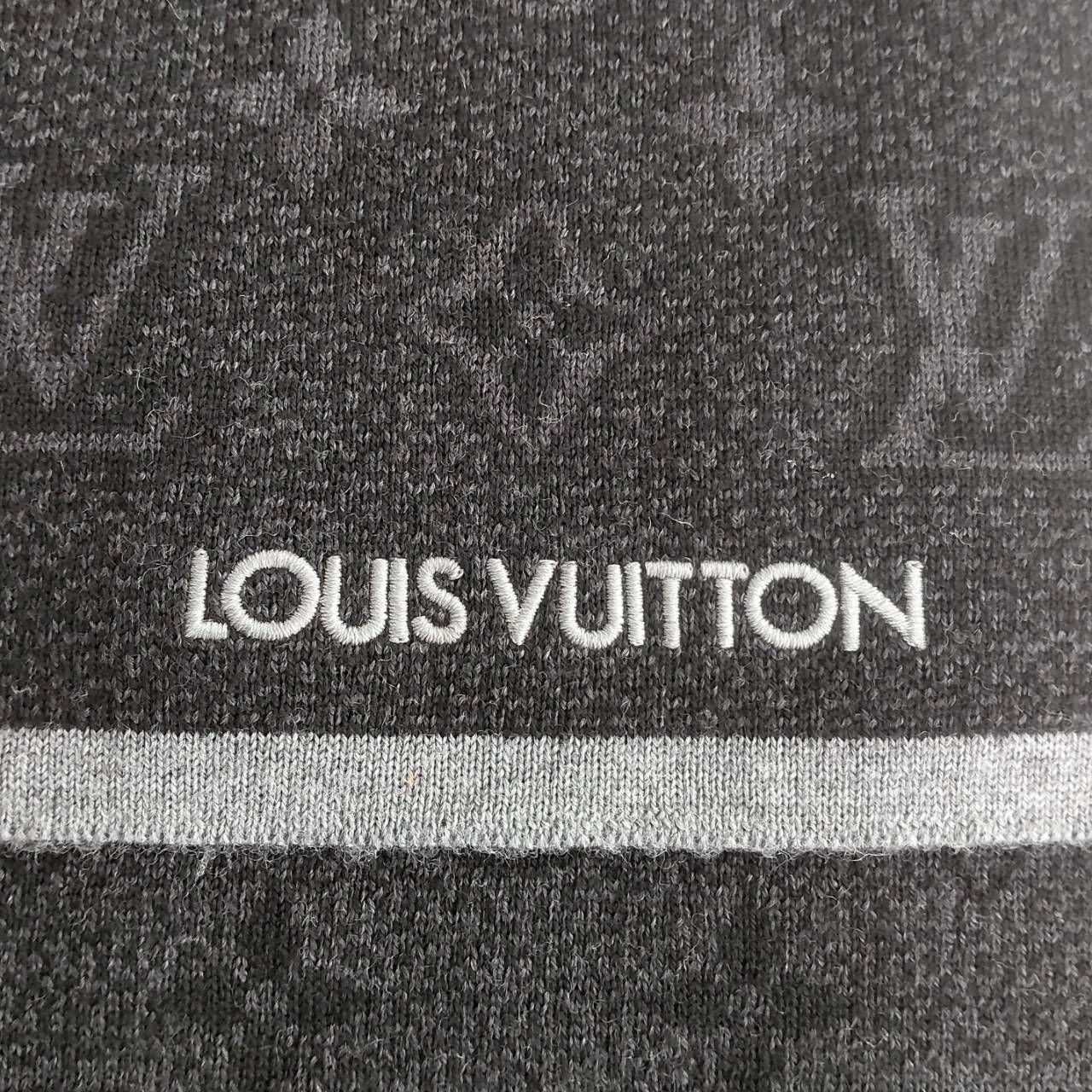 ルイヴィトン エシャルプ モノグラム クラシック ノワール マフラー 黒 LOUIS VUITTON ルイヴィトン エシャルプ マイモノグラム