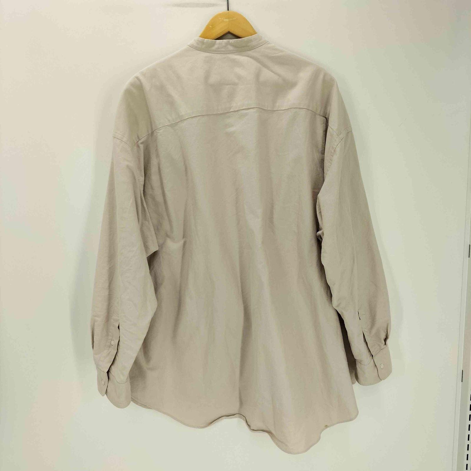 グラフペーパー Graphpaper 25SS Oxford L|S Oversized Band Collar Shirt オックスフォード ロング スリーブ オーバーサイズ バンドカラー シャツ メンズ O|S