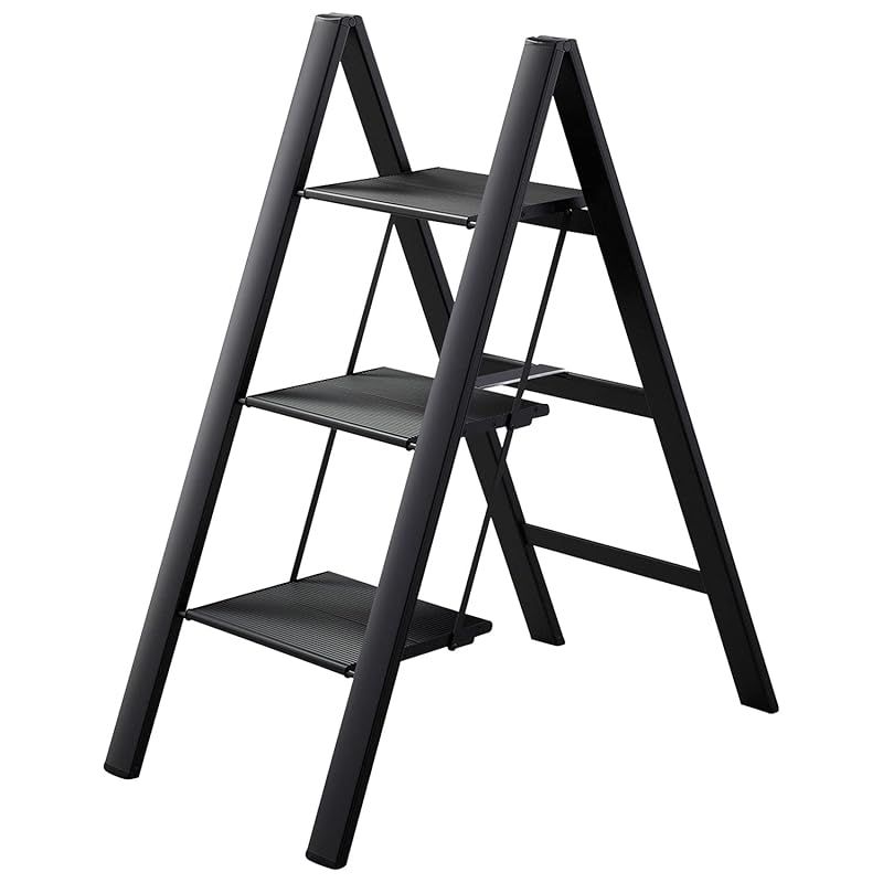 長谷川工業(Hasegawa) スリムステップ 3段 ブラック SJ-3d(BK) (78cm 