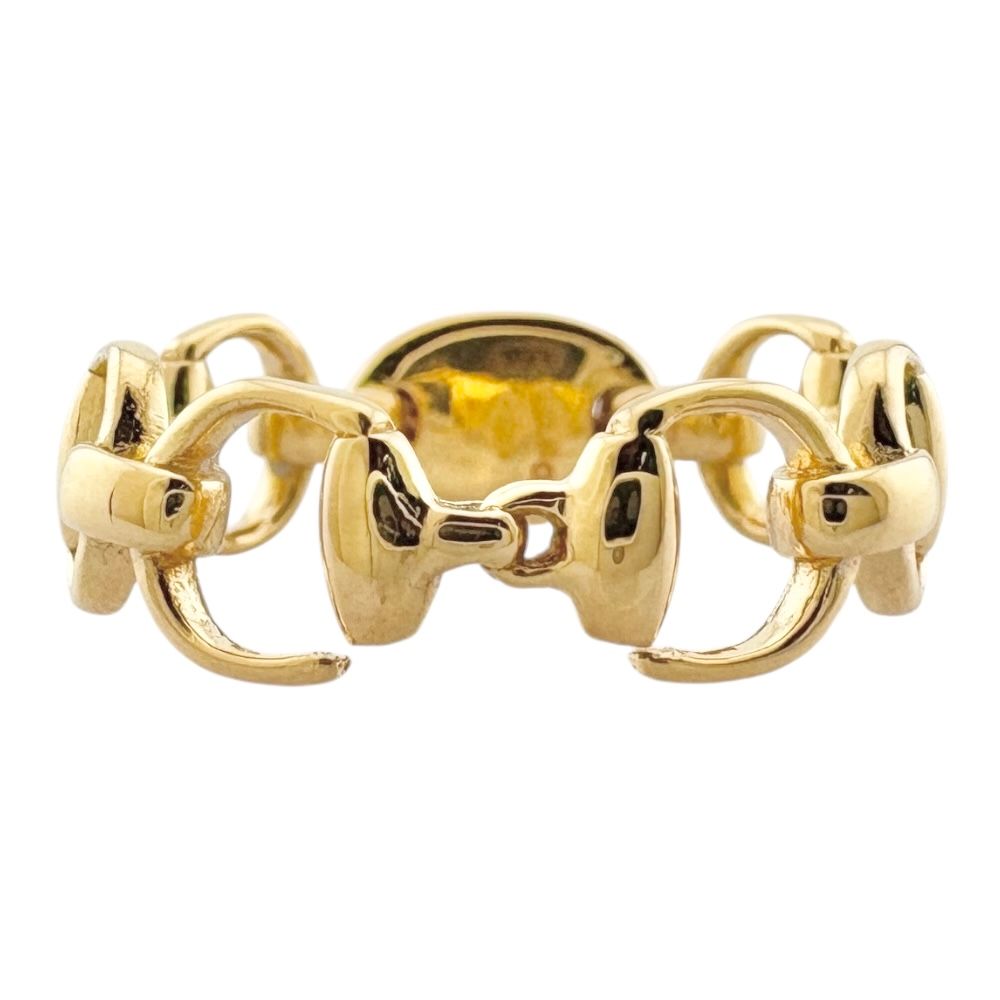 グッチ ホースビット リング 指輪 8号 18金 K18イエローゴールド レディース GUCCI グッチ FORTGASGNV_COM_BR