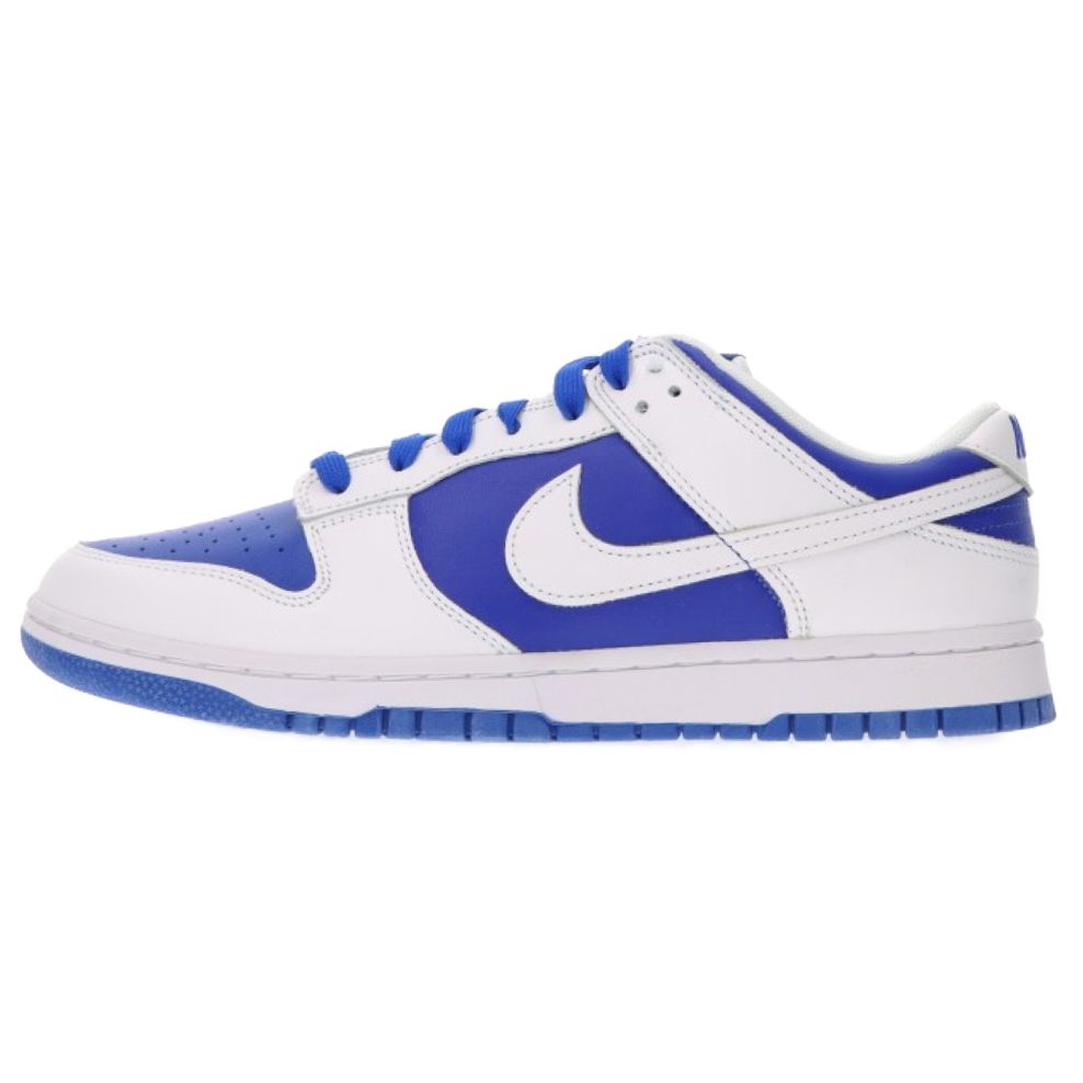 NIKE (ナイキ) DUNK LOW RETRO RECER BLUE DD1391-401 ダンク レトロ レーサーブルー ローカットスニーカー  リバースケンタッキー ブルー/ホワイト US10.5/28.5cm - メルカリ