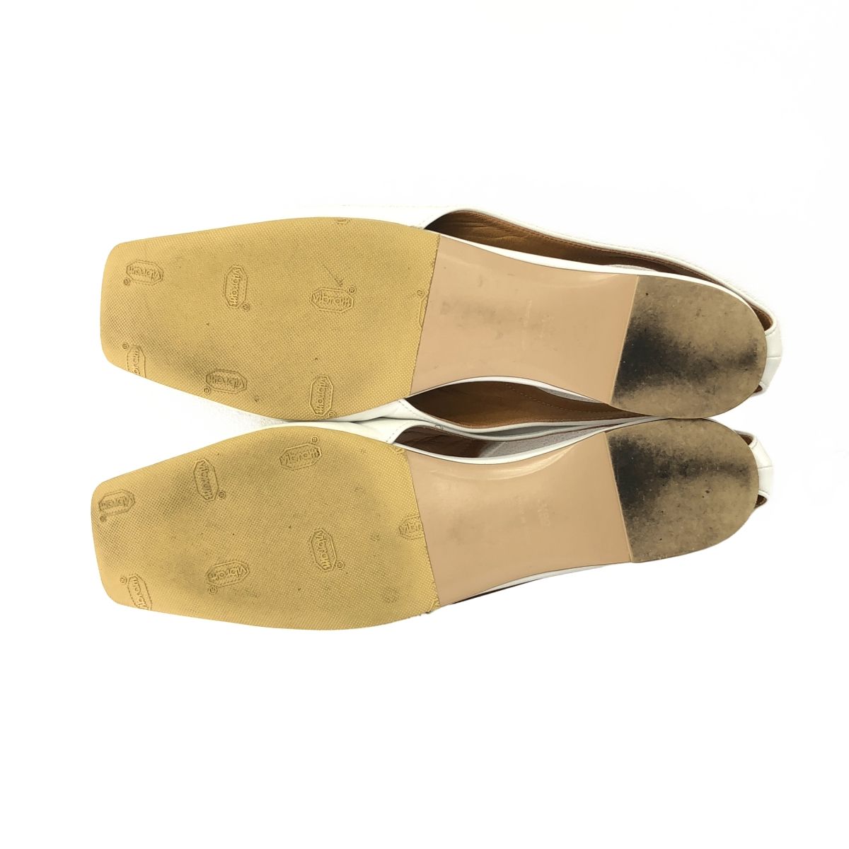 ピッピシック PIPPICHIC スクエアトゥ リボンバレーフラットシューズ