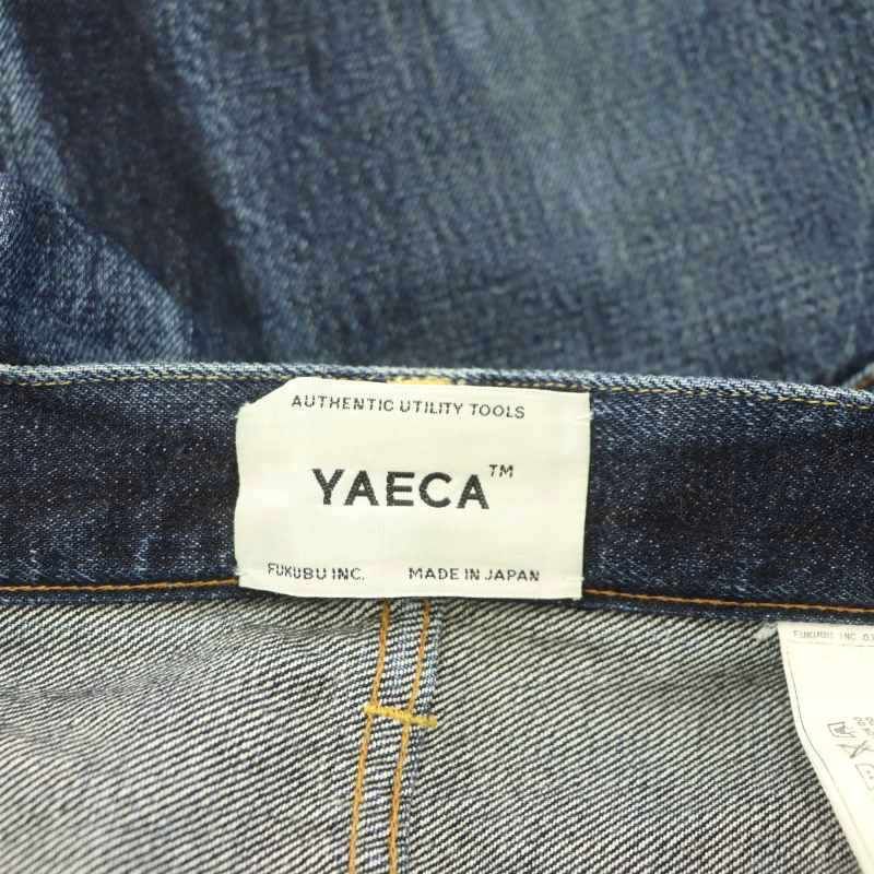 ヤエカ YAECA 12-14W カットオフデニムパンツ ジーンズ テーパード 