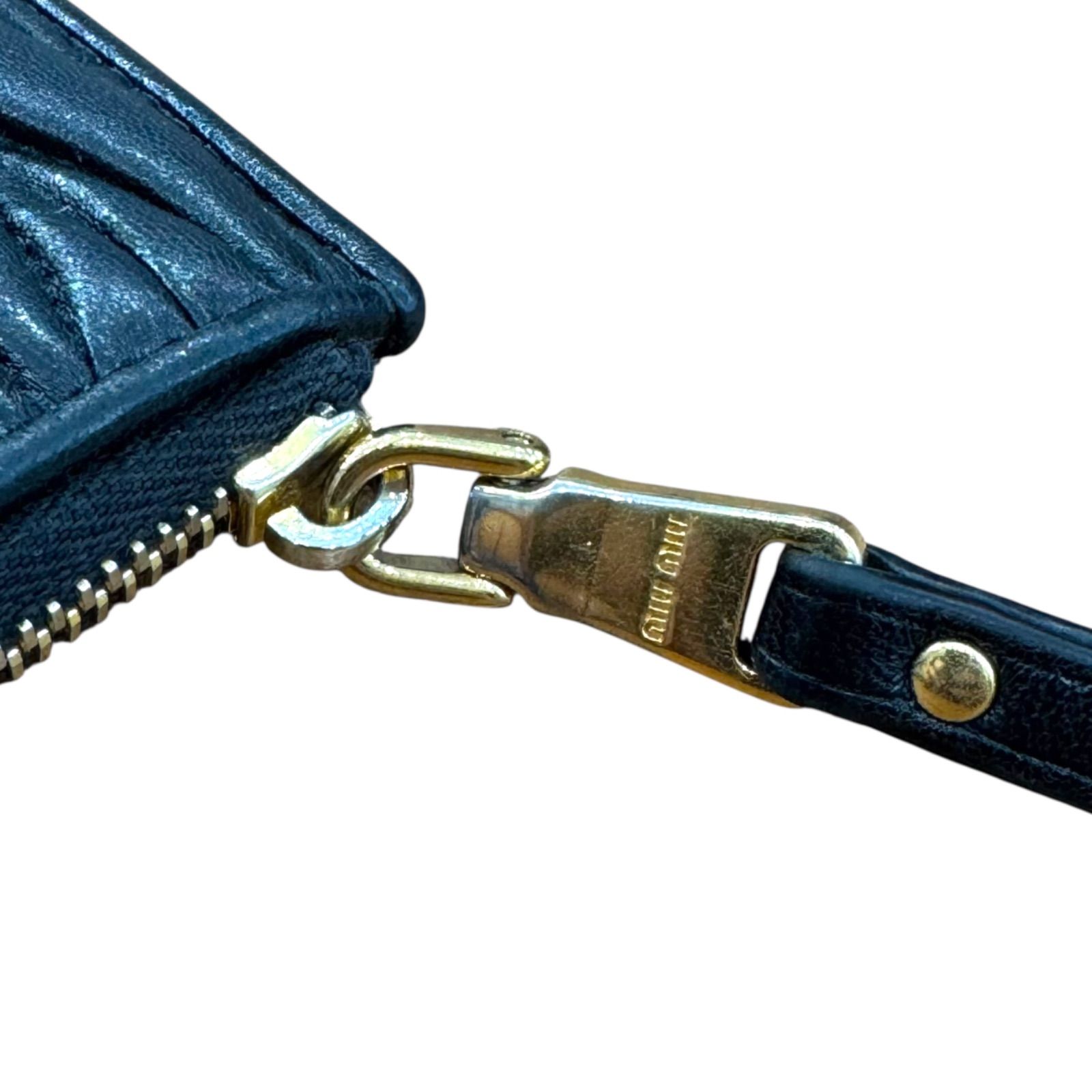 MIUMIU】LEATHER FRAGMENT CASE CARD CASE ミュウミュウ カードケース 