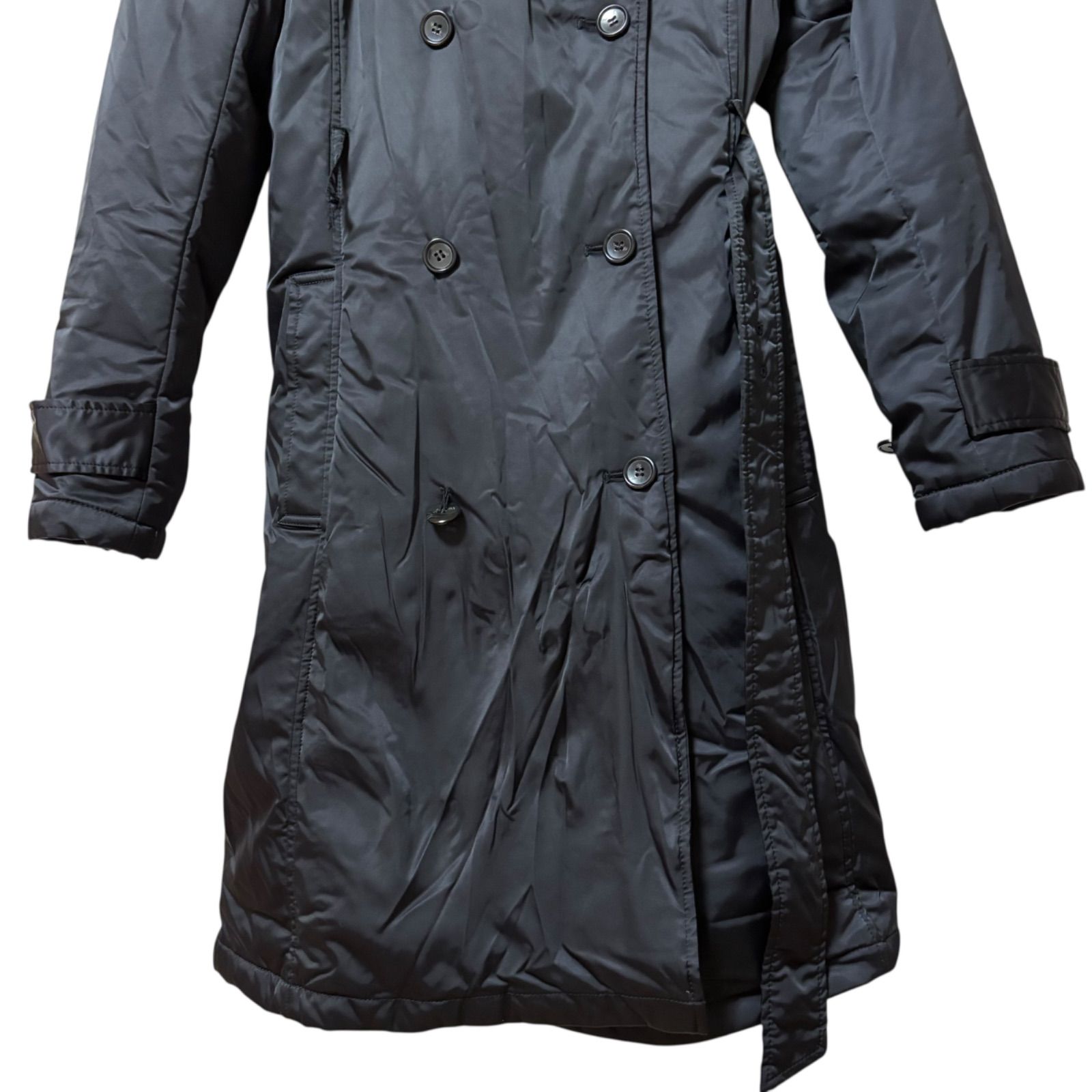 RE243 theory luxe セオリーリュクス ダウン トレンチコート ブラック 