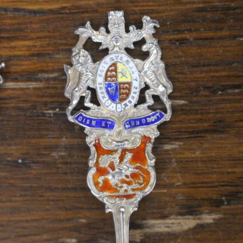 イギリス製 アンティーク 純銀 スターリングシルバー スプーン 4本