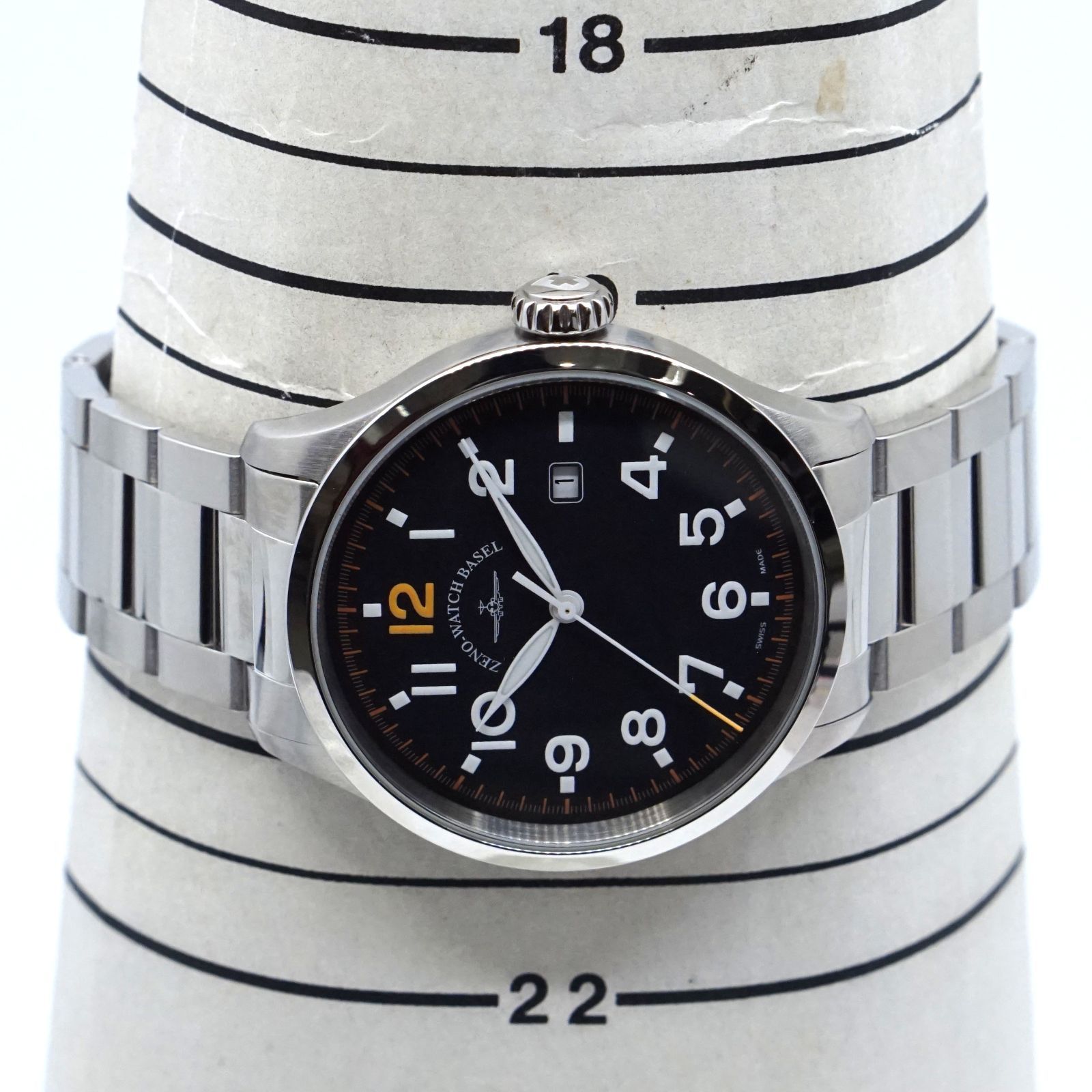 ZENO-WATCH BASEL ゼノウォッチ 6302Q-M (OR) パイロットウォッチ