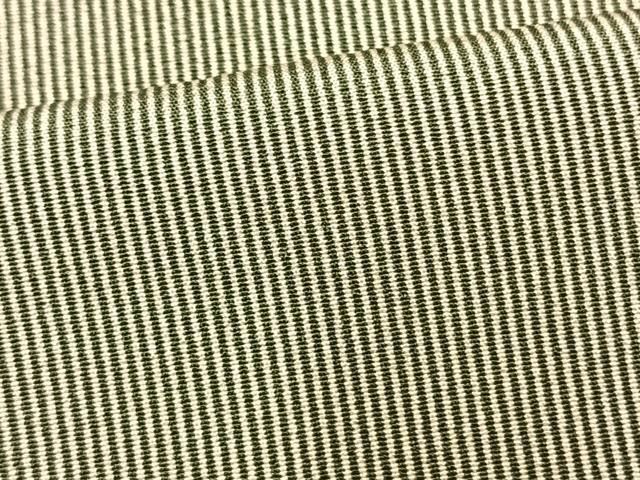 平和屋着物▽江戸小紋　単衣　万筋　緑色×茶色　正絹　逸品　AAAV2810fy 平和屋着物▽江戸小紋 単衣 万筋 緑色×茶色 正絹 逸品 AAAV2810fy