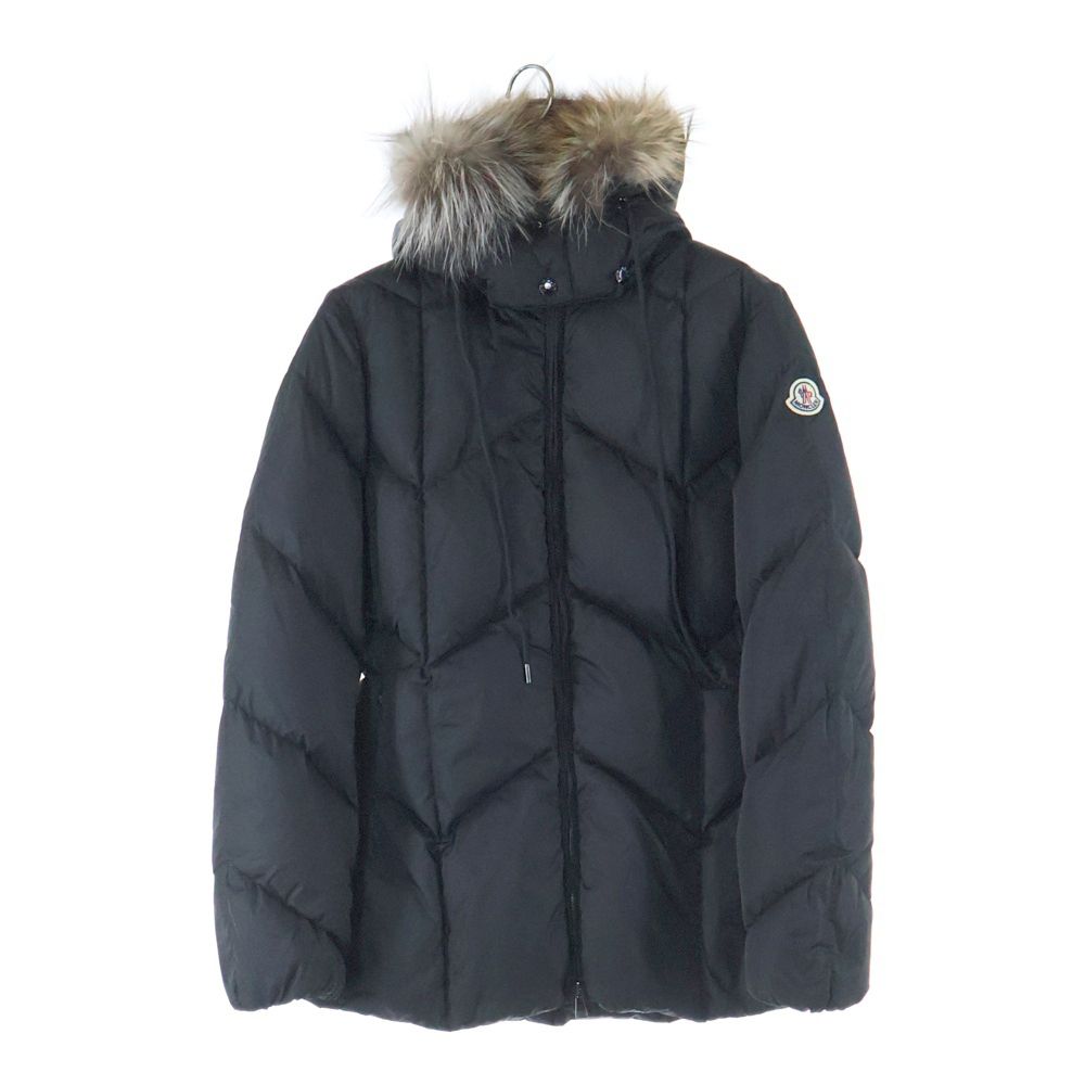 MONCLER モンクレール 20AW ROELAN GIUBBOTTO ファーフーデッド ダウンジャケット コート ブラック レディース F20931B54501