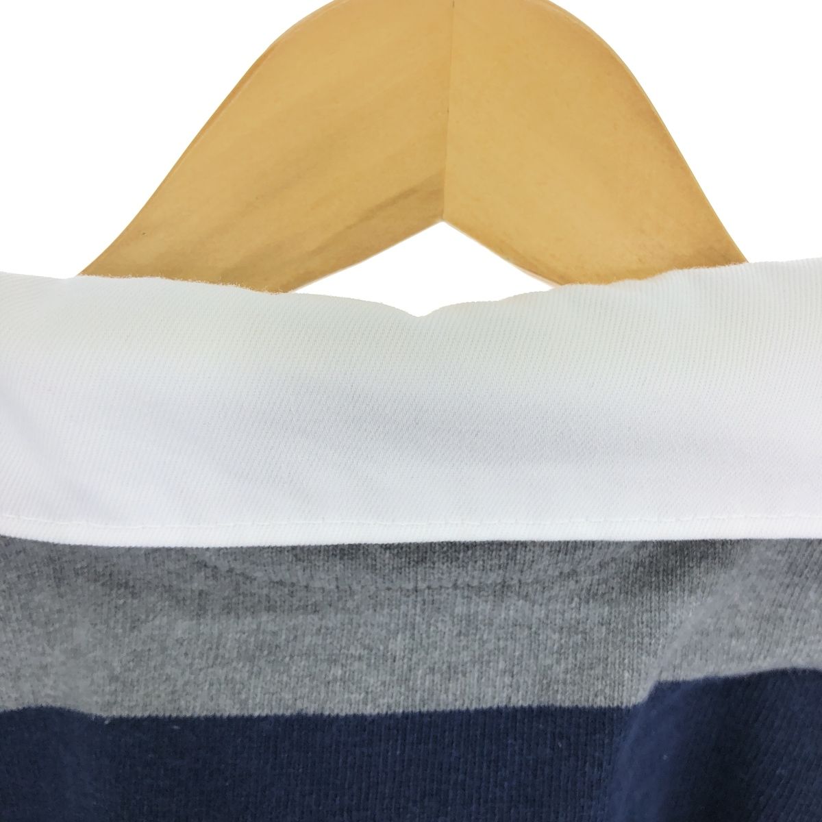 古着 バーバリアン BARBARIAN ボーダー柄 長袖 ラガーシャツ カナダ製