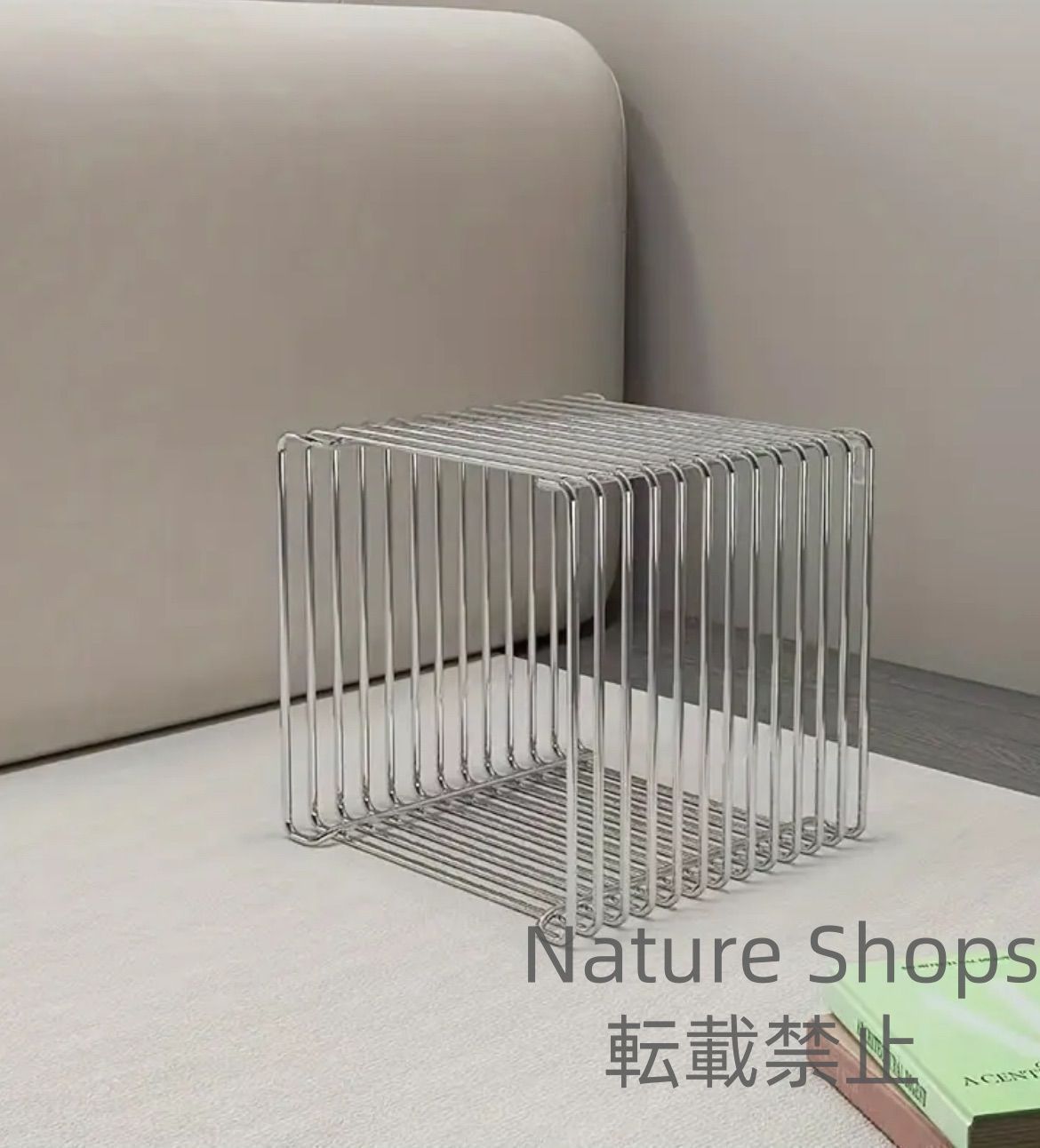 フランスアンティーク木製*大理石キャビネット/ナイトテーブル机