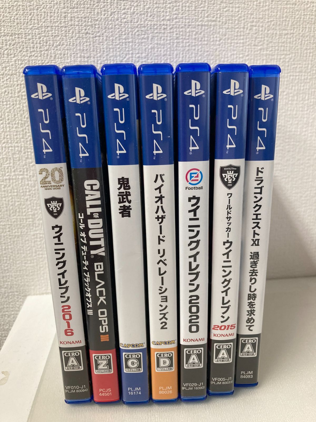 ☆PlayStation4 ソフト7点セット ウイニングイレブン 鬼武者 バイオ 