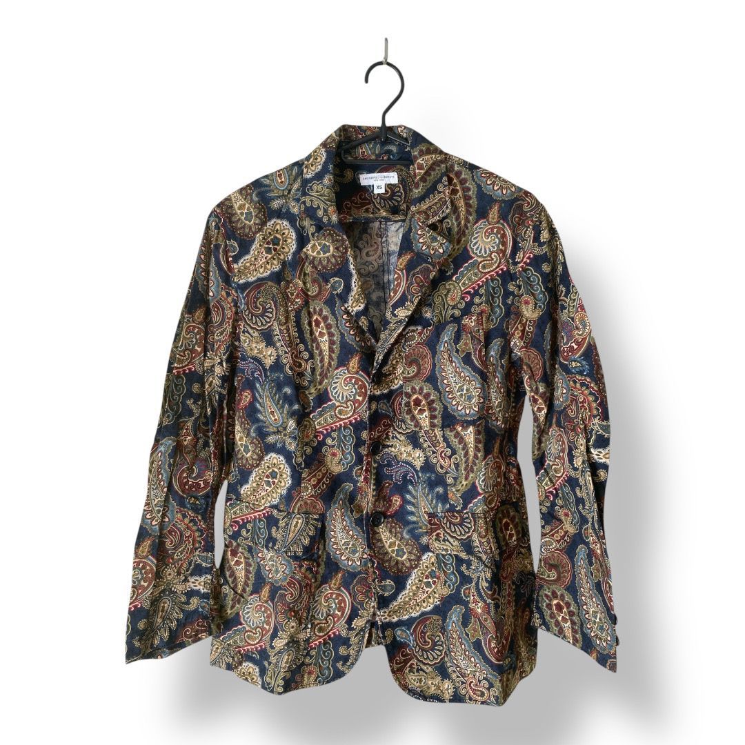 ENGINEERED GARMENTS エンジニアド ガーメンツ ペイズリー柄 ベイカージャケット マルチ 色 XSサイズ メンズジャケット 管理SK202