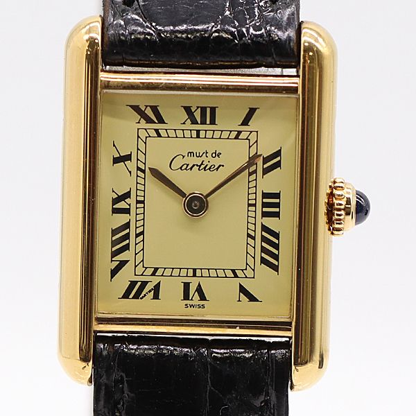 級 稼働 カルティエ マストタンク 84918223 36600194479 925 QZ 黄文字盤 レディース腕時計 5447310 10NBT ABC 16816 KMR