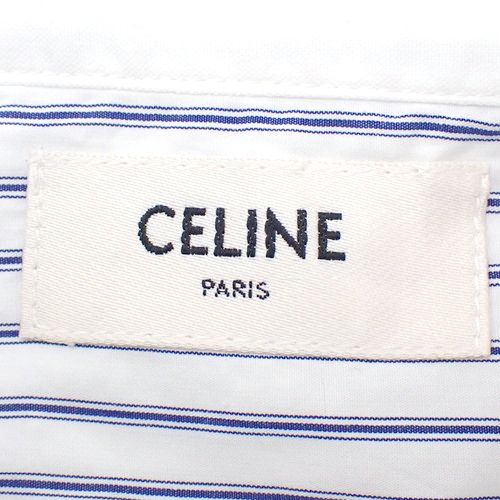 CELINE(セリーヌ) トリオンフ ストライプ クロップドシャツ トップス 