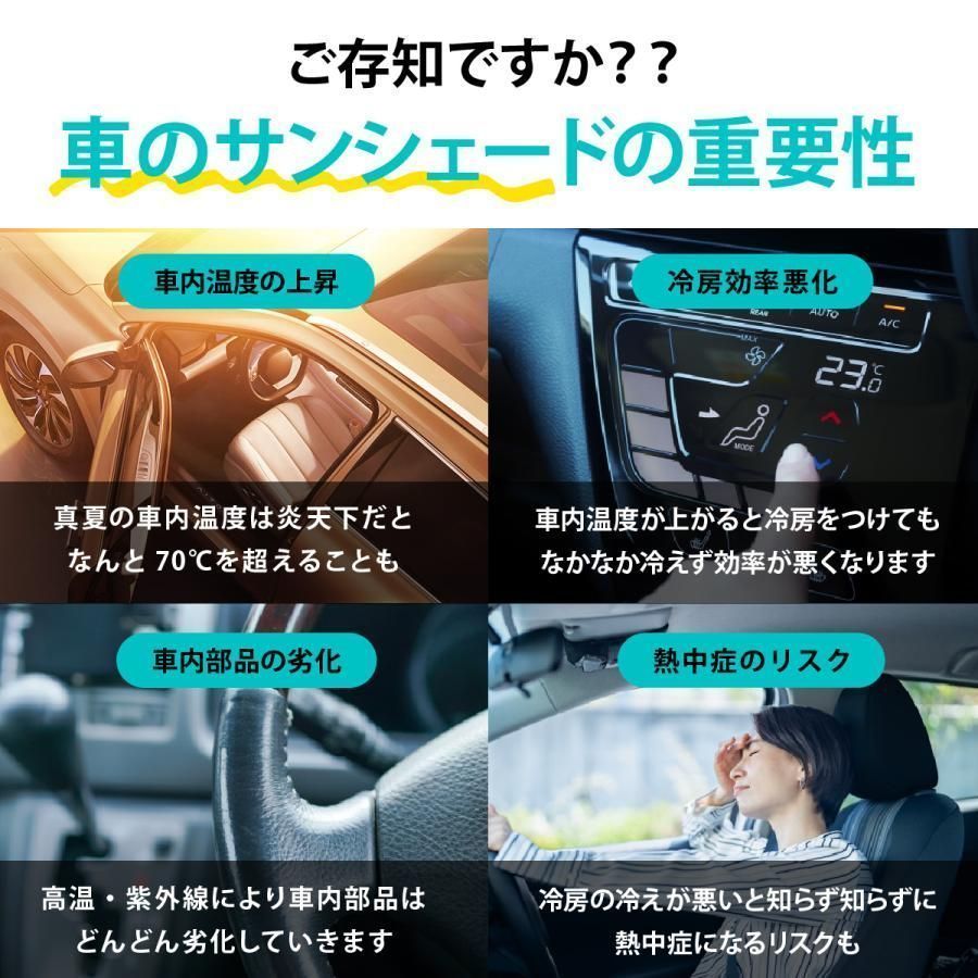 サンシェード 車 フロント カー ロール式 スクリーン 車用 日除け 日よけ 遮光 紫外線カット カー用品 便利グッズ 軽自動車 フロントガラス