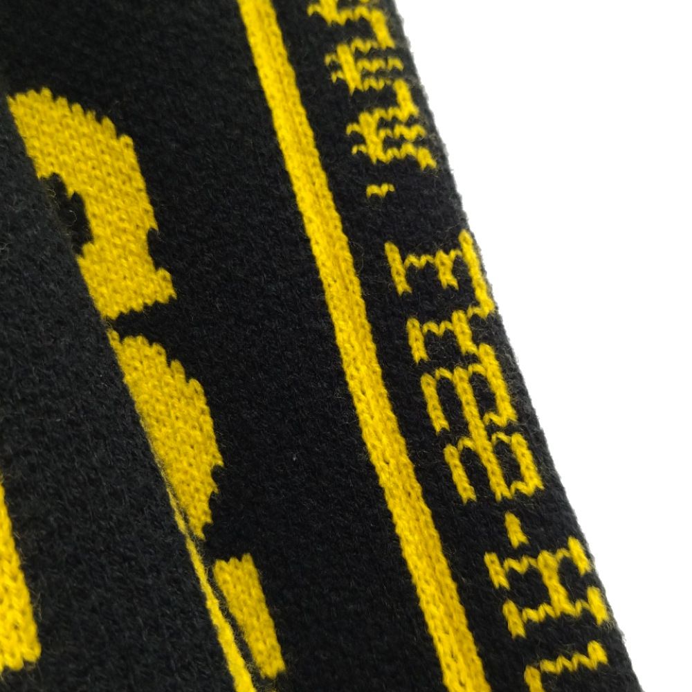 VETEMENTS Reebok マフラー　イエロー VETEMENTS (ヴェトモン) 17AW×Reebok FREE HUGS フリンジ