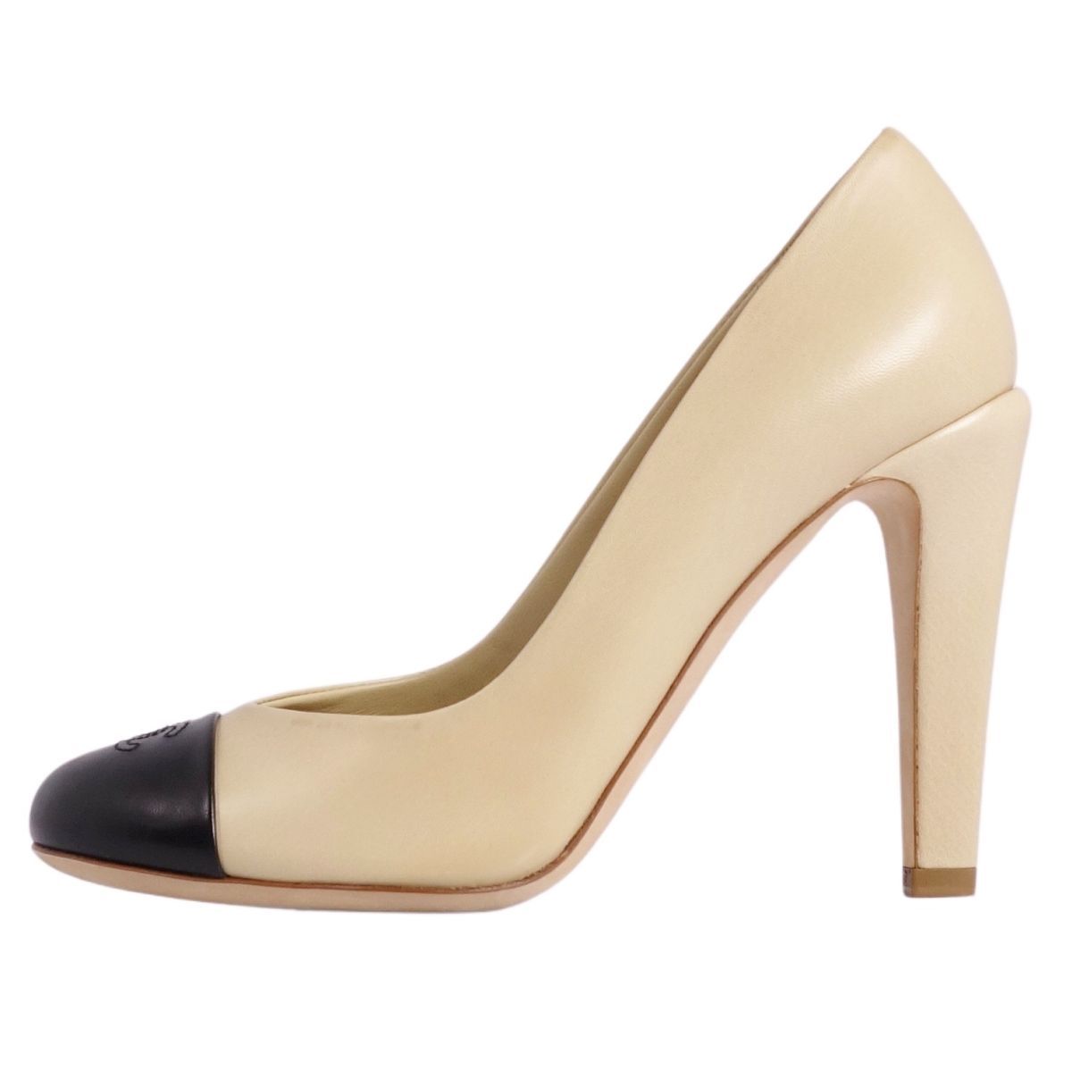 未使用 シャネル CHANEL パンプス G28994 バイカラー ココマーク