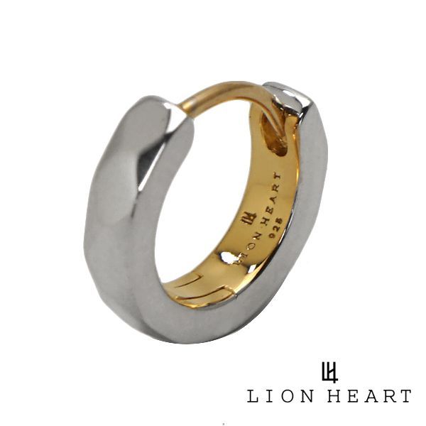 ライオンハート ピアス LION HEART for Gift THE EDGE カッティング フープピアス SV INS YG シルバー925 01EA0991YX
