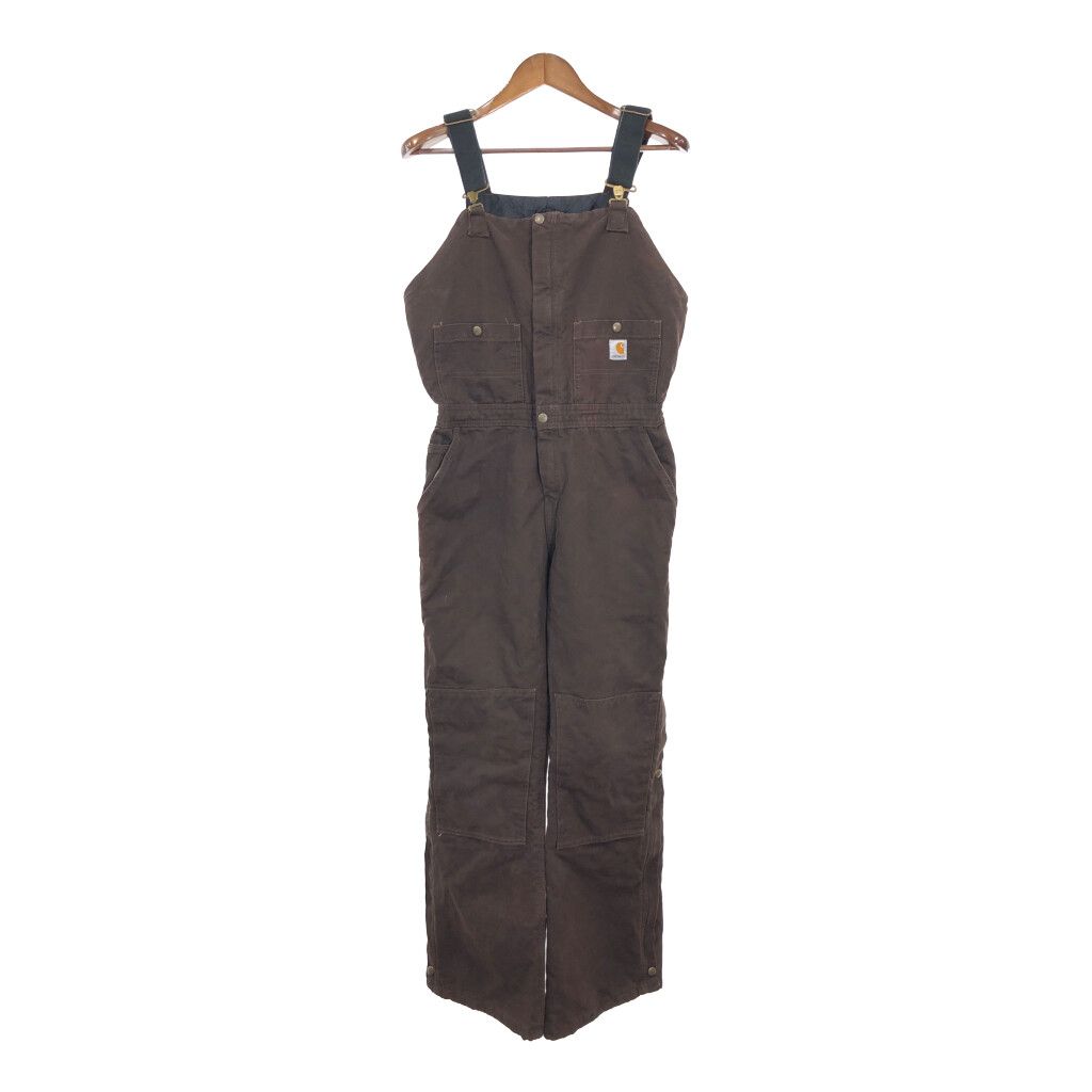 Carhartt オーバーオール　ダブルニー　ブラウン Carhartt カーハート ダック ダブルニー ビブオーバーオール ブラウン