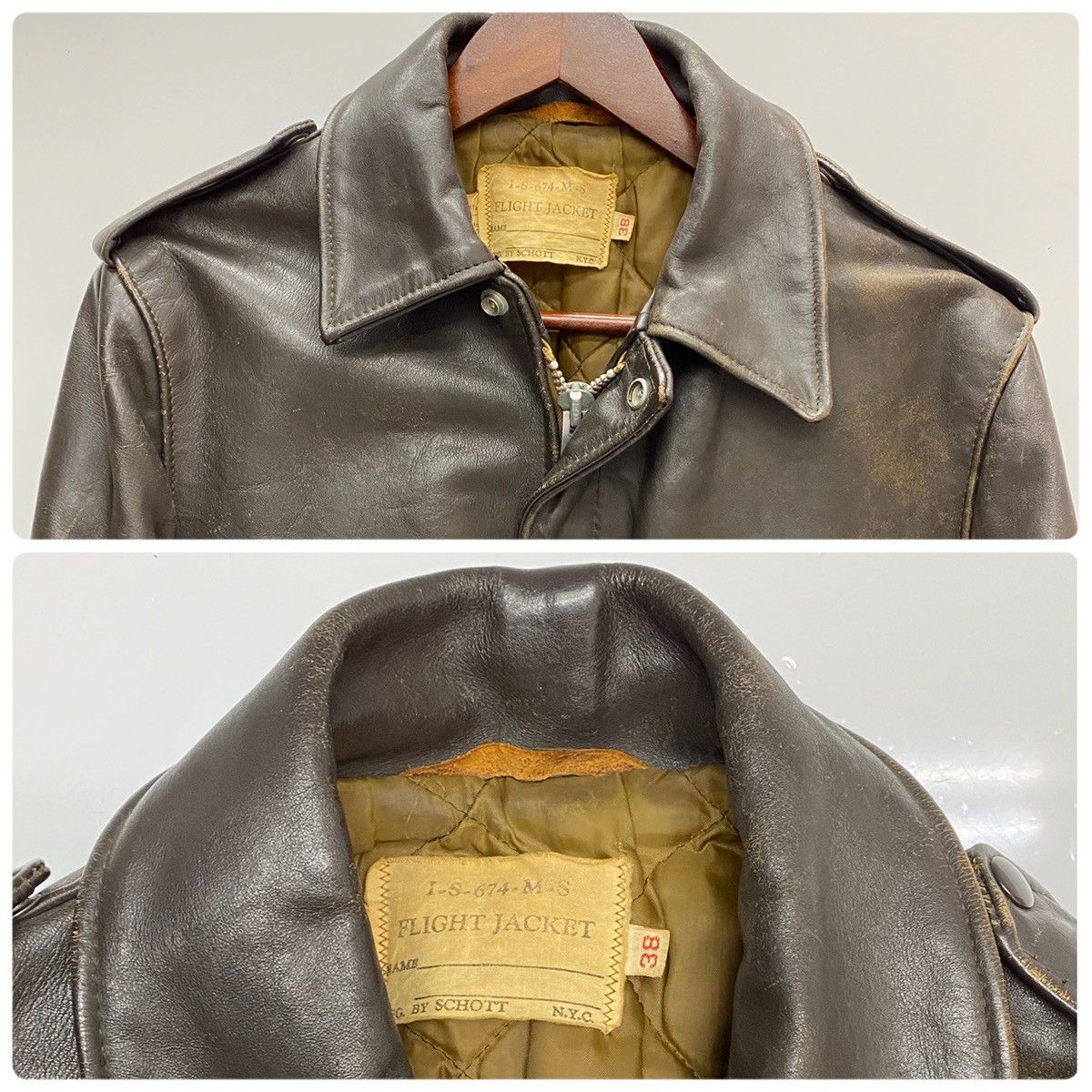 ショット SCHOTT ~80's A-2 type レザー フライトジャケット
