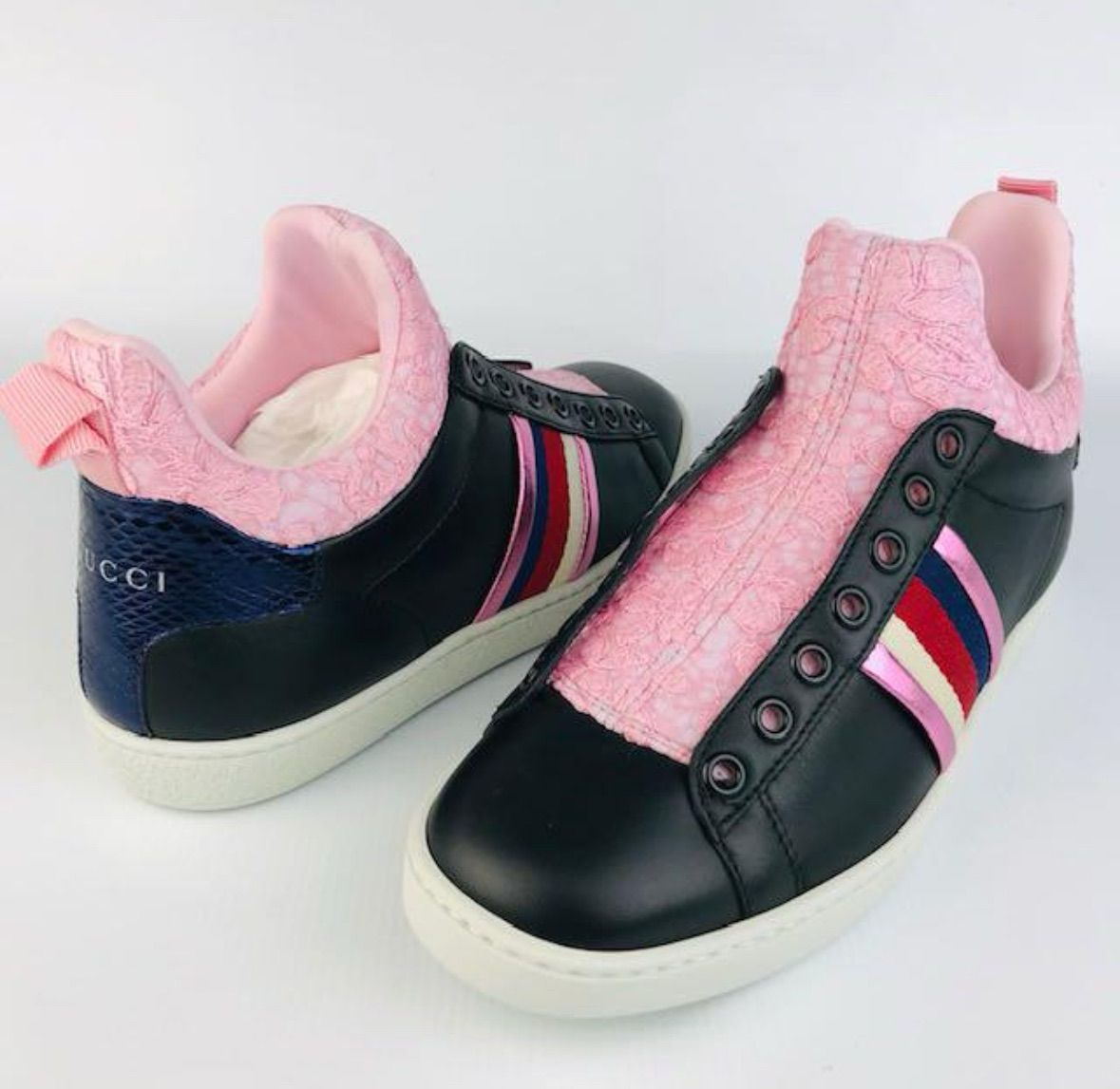 新品未使用☆GUCCI・グッチ レディース レザー シェリーライン 花柄 