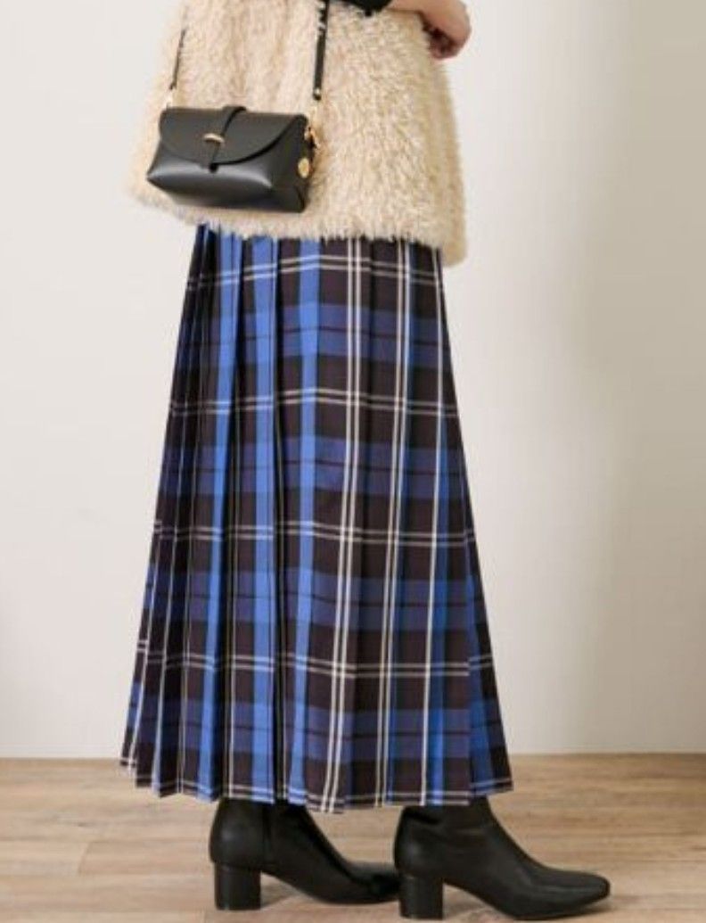 アーバンリサーチサニーレーベル　チェックプリーツイージースカート　38 URBAN RESEARCH SONNY LABEL - 新品 アーバンリサーチ/サニー