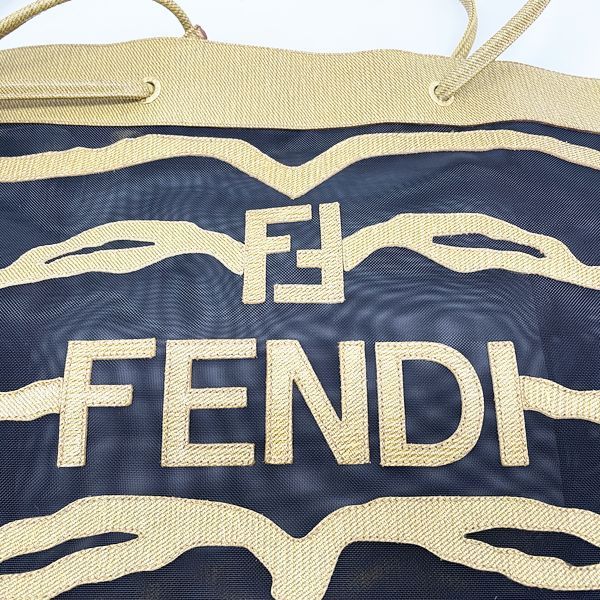 FENDI ロゴ メッシュ ゼブラ ヴィンテージ トートバッグ - メルカリ
