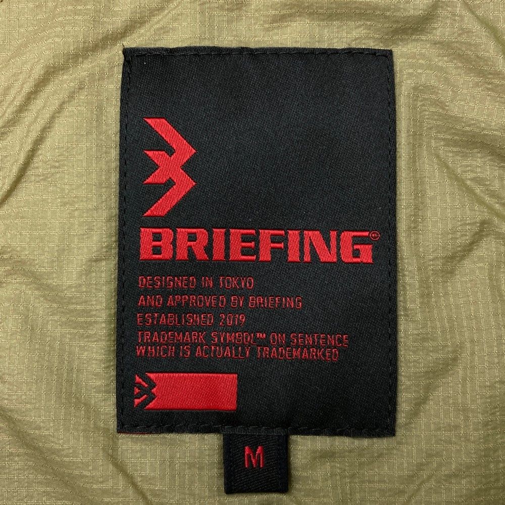 サイズ：M BRIEFING GOLF ブリーフィング  長袖ジップパーカー  ベージュ系 [240101473326] ゴルフウェア メンズ ストスト サイズ：M BRIEFING GOLF ブリーフィング 長袖ジップパーカー