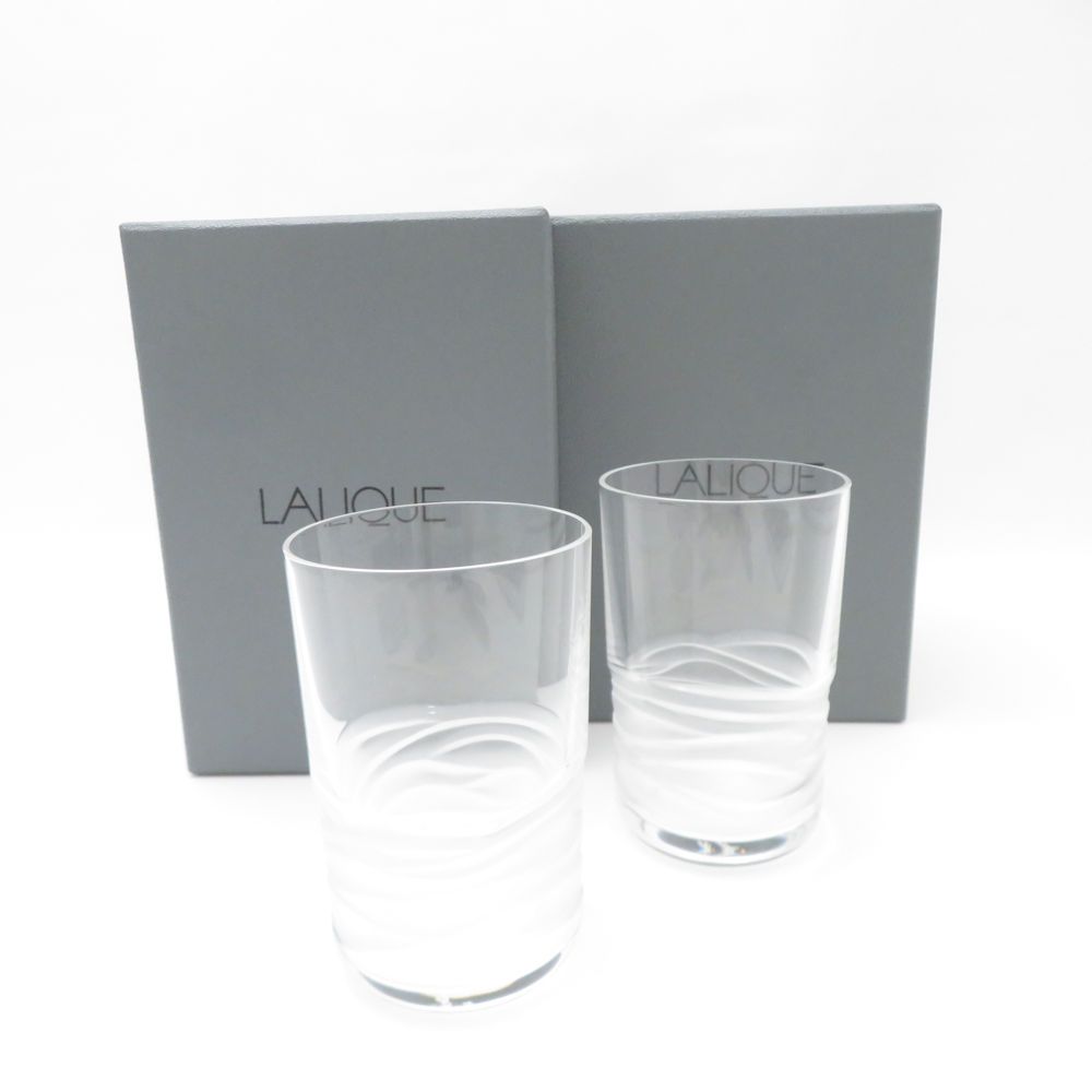 LALIQUE ラリック グラス 2点 ペア ミニグラス SC8714Q1