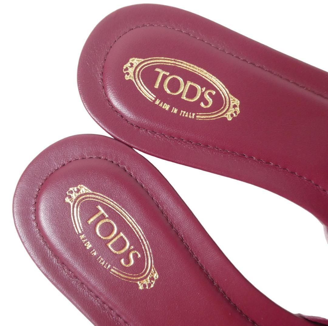 未使用 TOD'S トッズ サイズ39.5 約26.5㎝ サンダル ミュール ベルト