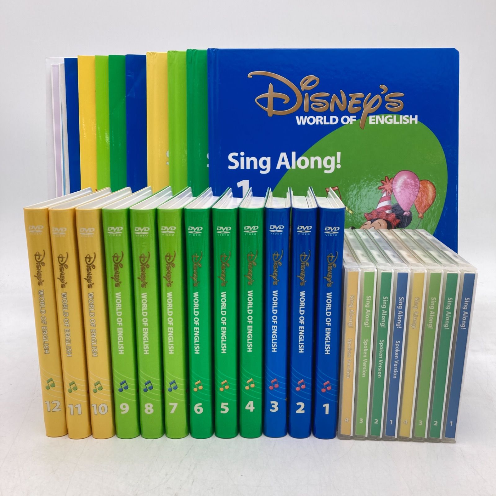2018年 シングアロングセット 新子役 DVD12枚 絵本＆CD 字幕あり ディズニー英語システム DWE Disney ワールドファミリー 504426