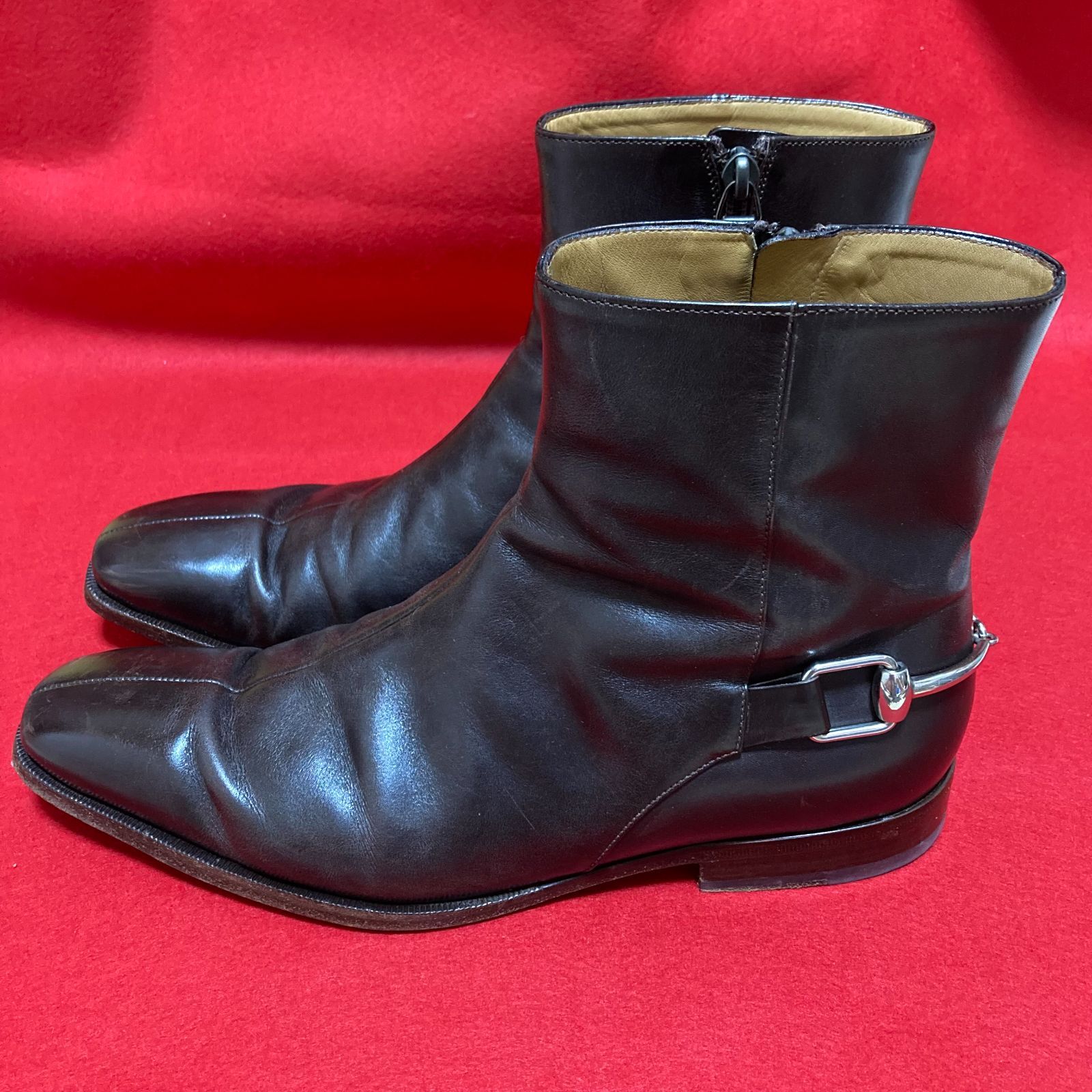 GUCCI スエード　ハイカットブーツ　26センチ GUCCI スエードハイカットブーツ26センチ