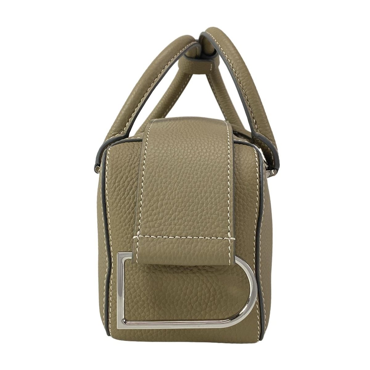 DELVAUX デルボー ハンドバッグ クールボックス ミニ カーキ レザー